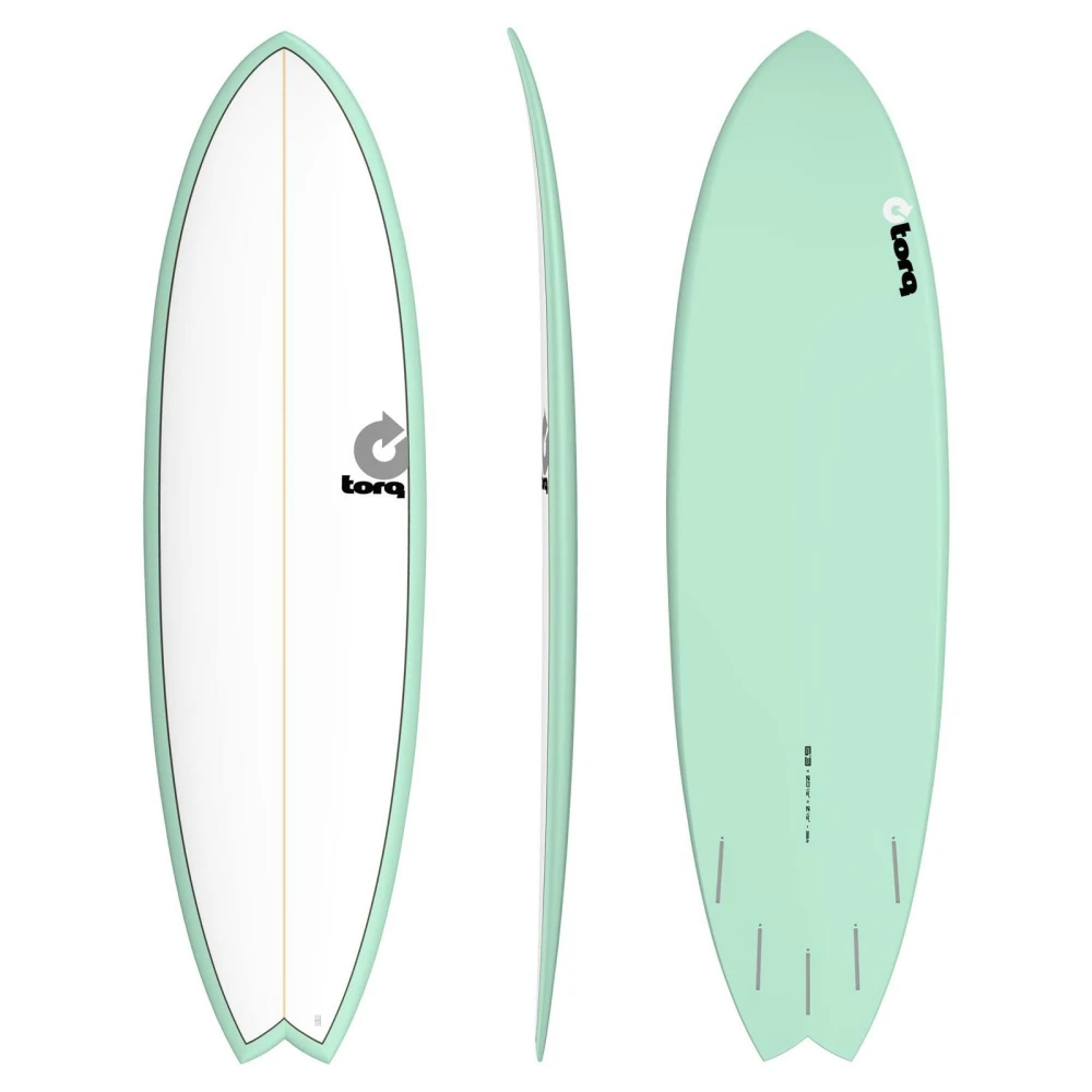 Surfboard TORQ Epoxy TET 6.3 Fish White Seagreen 3 Surfboard TORQ Epoxy TET 6.3 Fish White Seagreen
