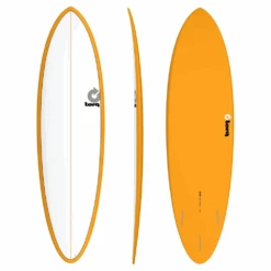 Surfboard TORQ Epoxy TET 6.8 Funboard White Orange