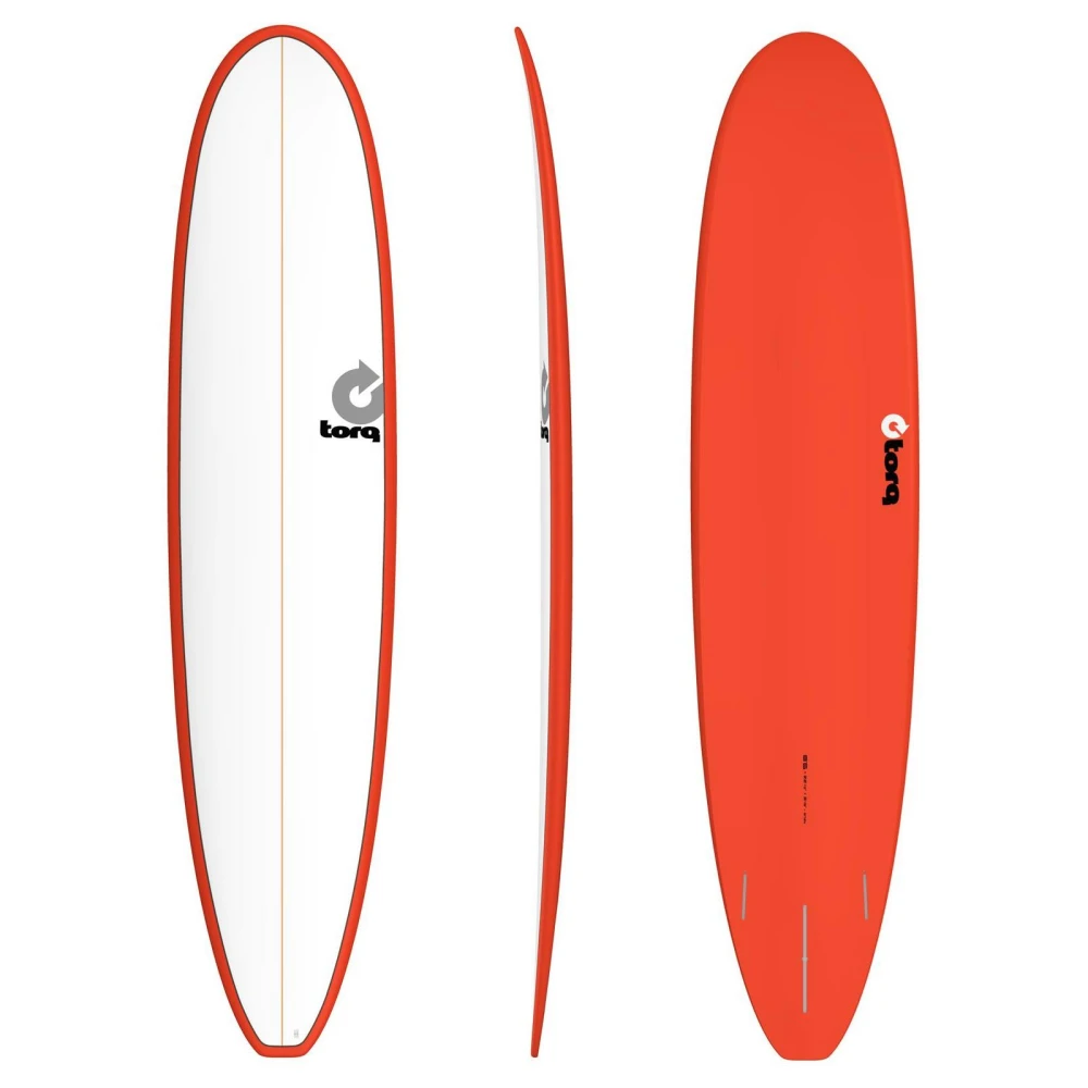 Surfboard TORQ Epoxy TET 8.6 Longboard White Red 3 Surfboard TORQ Epoxy TET 8.6 Longboard White Red